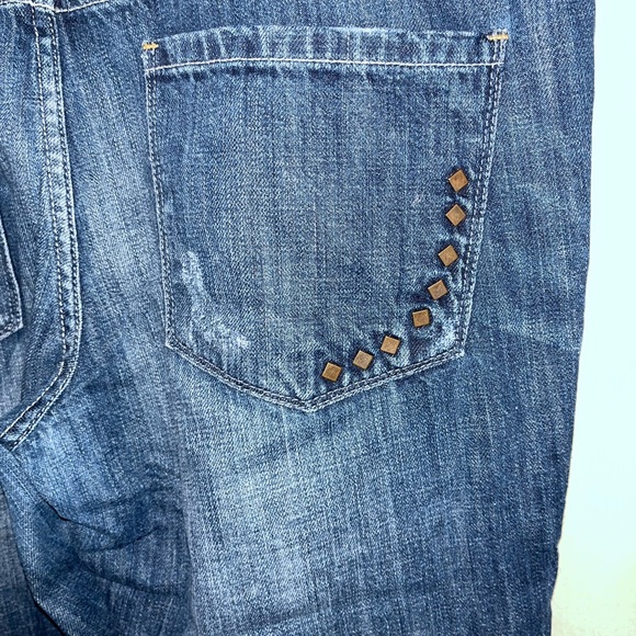 CONVERSE ONE STAR Crosby Tom Boy Distressed Denim Jeans. Sz 14. - Picture 4 of 7